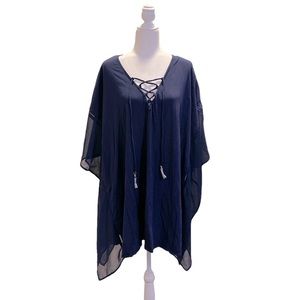 Tommy Bahama navy cover up